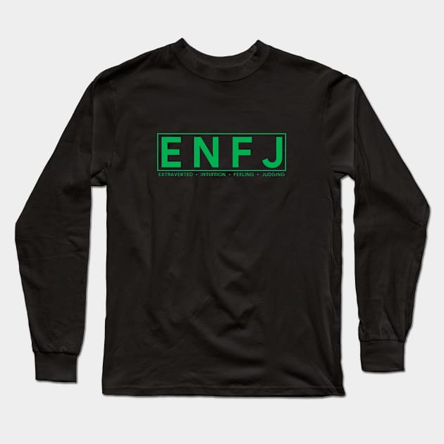 ENFJ Personality (Modern Style) Long Sleeve T-Shirt by personalitysecret